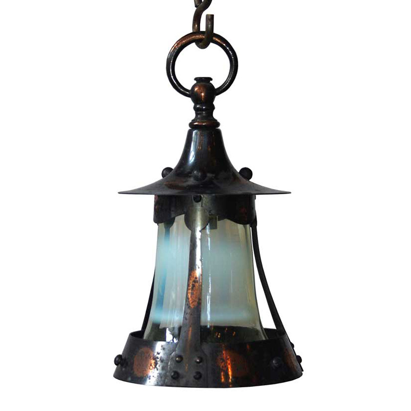 Bijou Copper Oxidised Art Nouveau Lantern